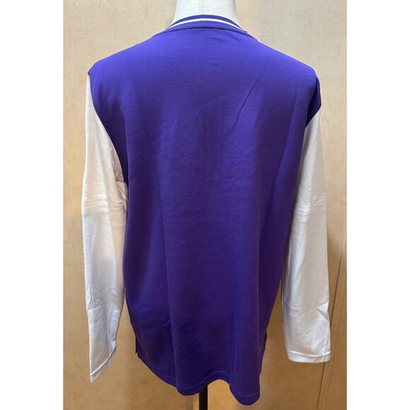 Nike Dri-FIT Long Sleeve Football Shirt Purple/White Men’s L NWT FJ9549-545 - Picture 3 of 5